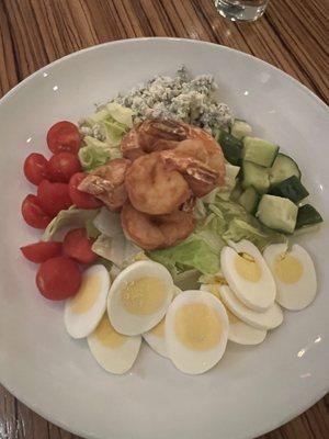 Cobb Salad with Shrimp added