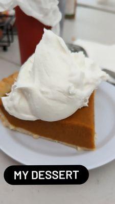 Homemade pumpkin pie is DELICIOUS!!!