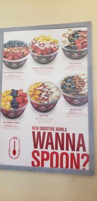 New smoothie bowls!