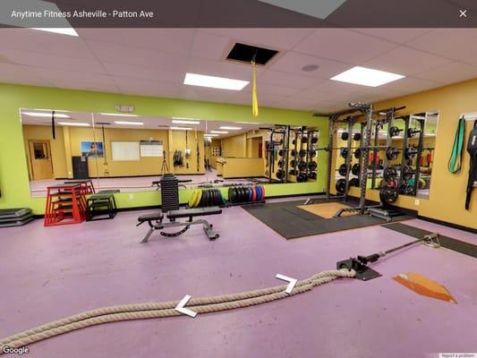 We have a separate functional training room.