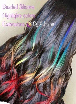 Colors strings hair Extensions!!!