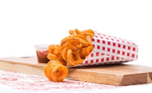 Made to order perfectly seasoned ringlets are the perfect addition to one of our mouthwatering burgers.