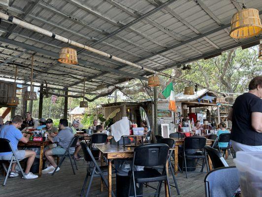 View of underneath the shack