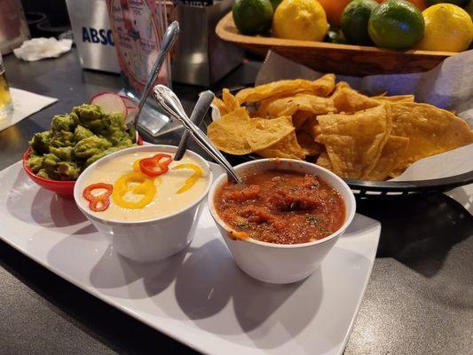 BierMarkt House Made Tortilla Chips & Trio Dip