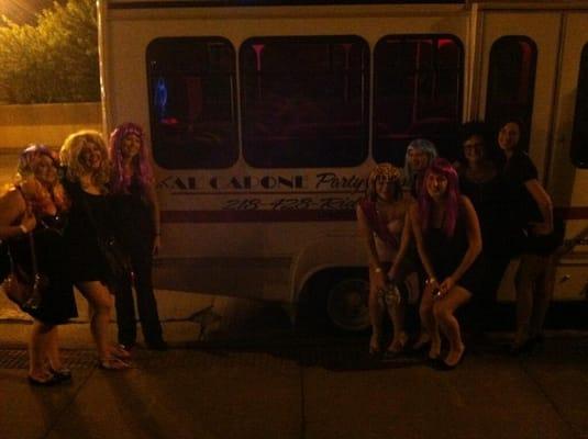 Some girls out enjoying their bachelorette party AL CAPONE style!