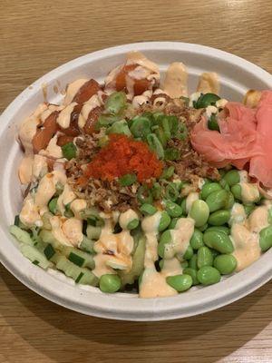 Crunch Bowl with Salmon