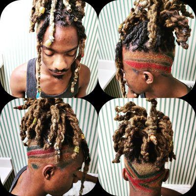 2strand twist w/designer color and cut