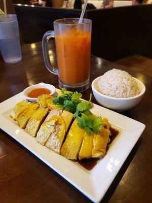 Hainanese Chicken and Thai Tea