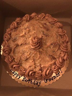 8" inch German chocolate cake