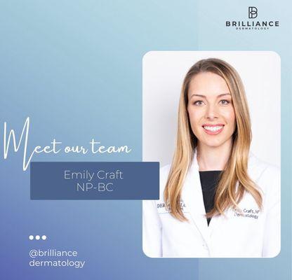 Emily is our incredibly talented Nurse Practitioner, who specializes in cosmetic treatments including CO2 laser and IPL!