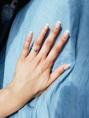 Beautiful gel French manicure - thanks Ashely!