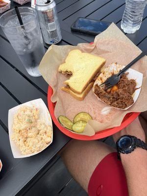 Chopped Brisket & Pimento Macaroni Salad