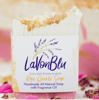 On site Made LaVonBlu Cold Processed Soap ABQ New Mexico Nob Hill