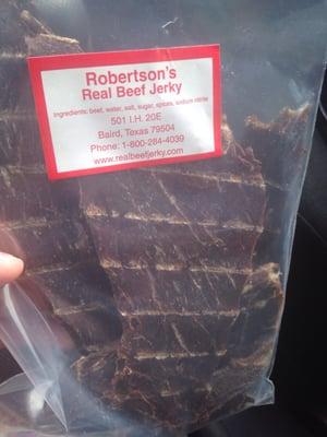 Real Beef Jerky. Dry and packed with flavor. Definitely a snack to savor