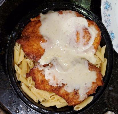 AMAZING! Chicken Parm & Chicken Florentine. Incredible and portions are HUGE!