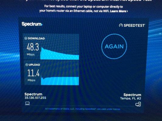 Service call for slow speed