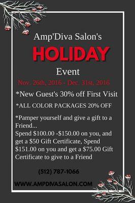 Holiday Specials!