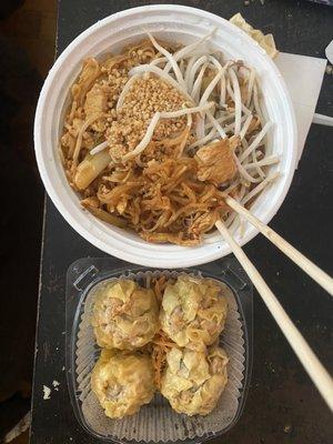 N1. Pad Thai A17. Pot Stick Dumpling  Chicken Pad Thai and Steamed Chicken Dumplings