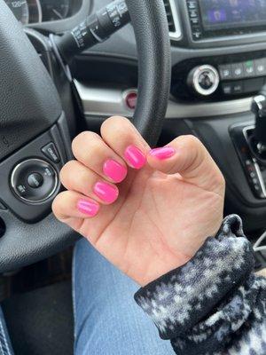 Pretty in pink mani