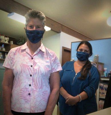 Dr. Jill and Ashley, keeping patients safe.