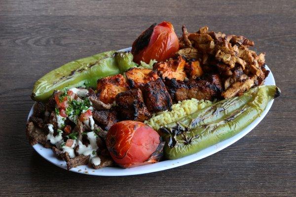 Kebab and Shawerma Combo Plate