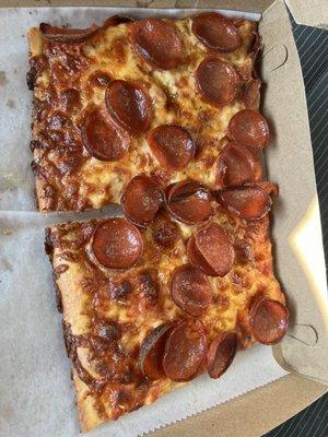 Pepperoni slices