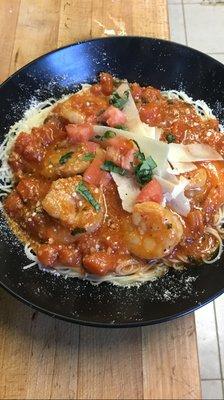 Shrimp Pomadora.....yum