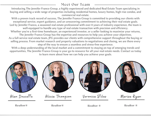 Meet some of the JFG team members