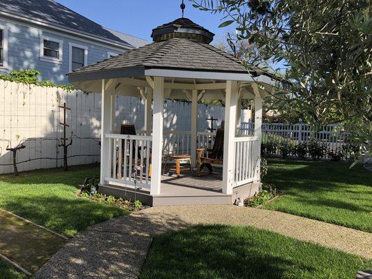 Guest house backyard