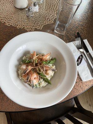 Shrimp and Asparagus risotto