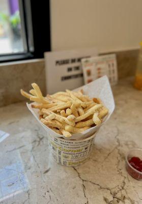 Mega Size Sour Cream & Onion + Garlic Parmesan Fries