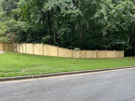 New fence