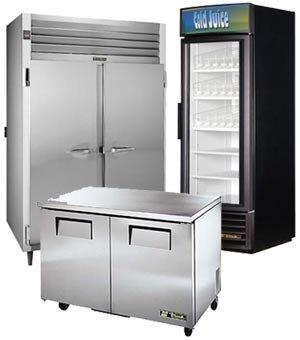 Commercial refrigerators.