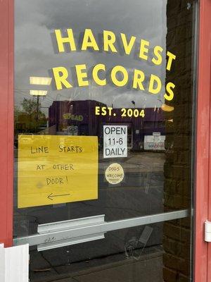 Harvest Records front door