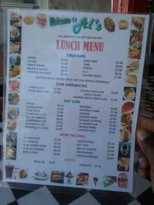 Lunch Menu