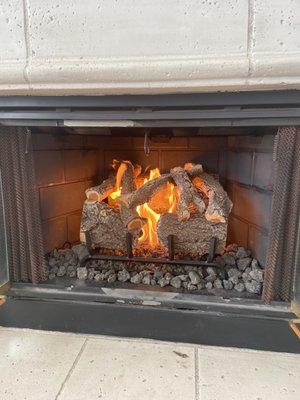 Renovated fireplace