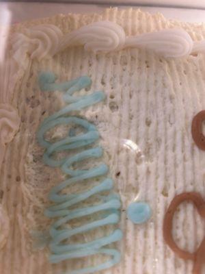 Bubbles in frosting, name unreadable