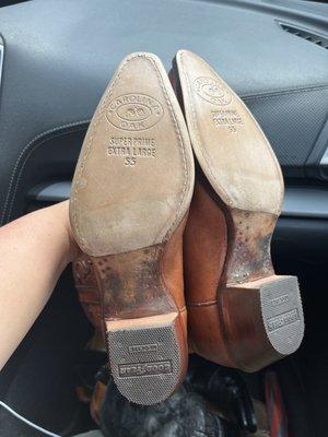 Resoled Tony Lama boots