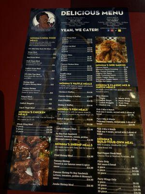 Menu A-side