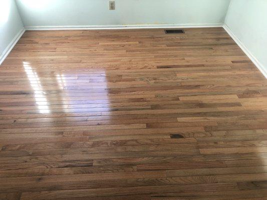 Complete hardwood floor renovation