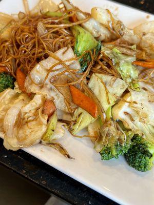 Tofu & vegetables chow mein