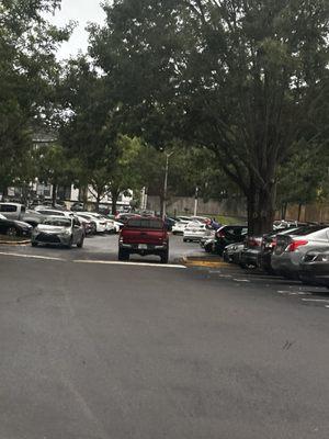 You will never find a good parking spot after a certain time due to many of the parking spots being too small