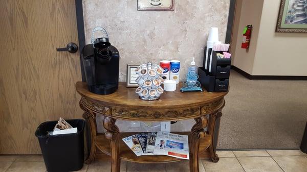 Love the coffee station that's a big plus