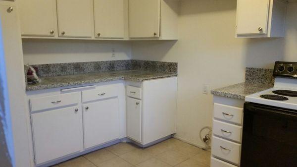 Granite counter upgrade.