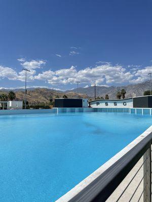 The wave pool before opening