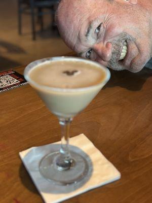 it was 5 o'clock somewhere so I had myself a coffee martini  and it was delicious!!!