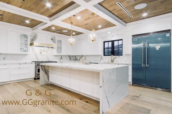 #kitchen  #countertops #LosAngeles #Quartzite #whitecountertops #green #Remodel #SantaClarita #Granite #remnants #installation #palmdale