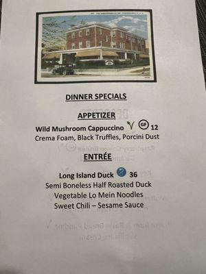 Dinner Specials