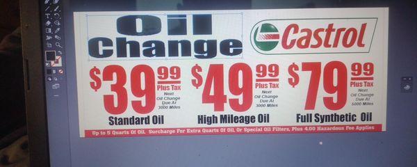 Speedy Lube Premium Oil Change for less.