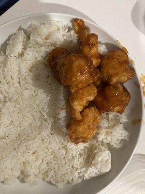 Orange Chicken & White Rice